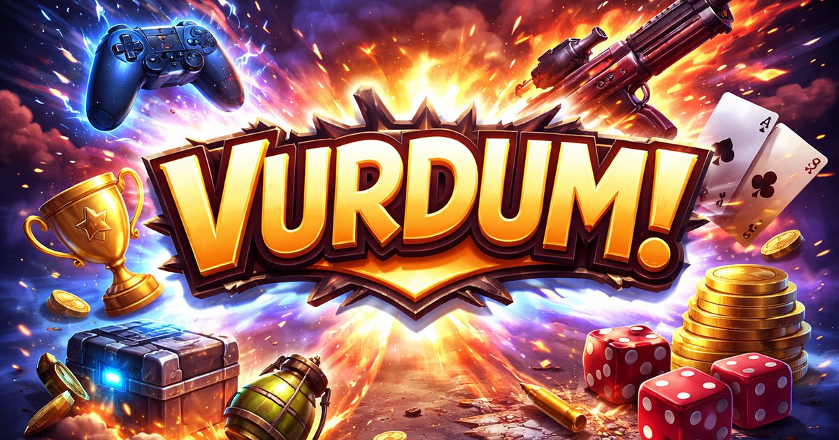 Vurdum online oyun tanıtım sitesi görseli